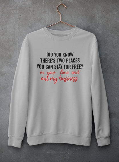 Places You Can Stay For Free Sweat Shirt shopmerchmallow Virgin Teez - Black Hoodie