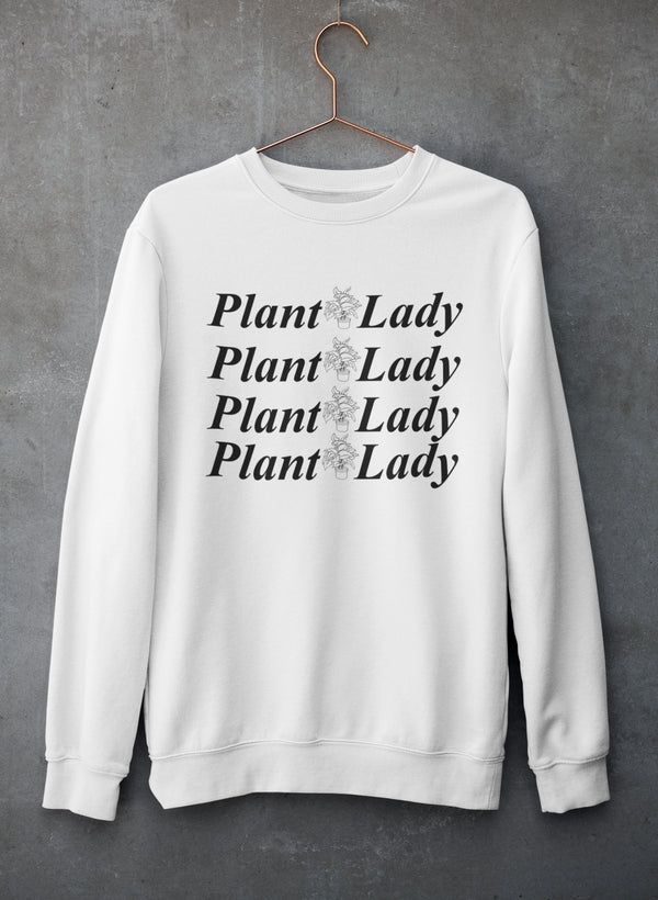 Plant Lady Sweat Shirt shopmerchmallow Virgin Teez - Black Hoodie