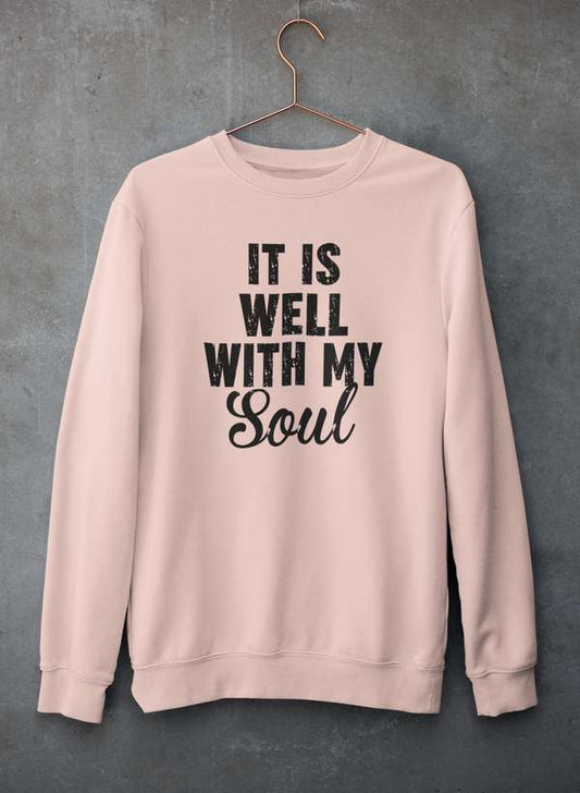 It Is Well With My Soul  Sweat Shirt shopmerchmallow Virgin Teez - Black Hoodie