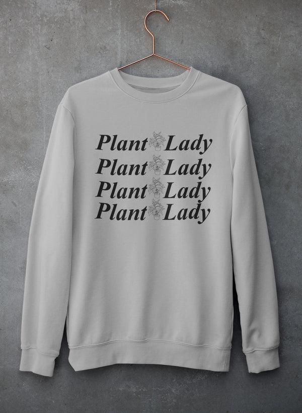 Plant Lady Sweat Shirt shopmerchmallow Virgin Teez - Black Hoodie