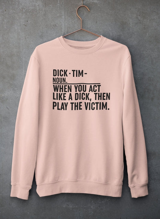 Play The Victim Sweat Shirt shopmerchmallow Virgin Teez - Black Hoodie