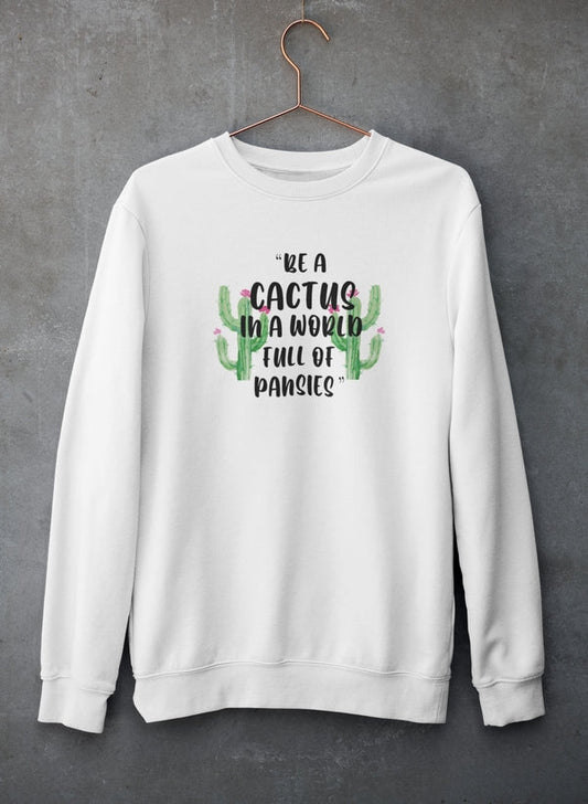 Be A Cactus Sweat Shirt shopmerchmallow Virgin Teez - Black Hoodie
