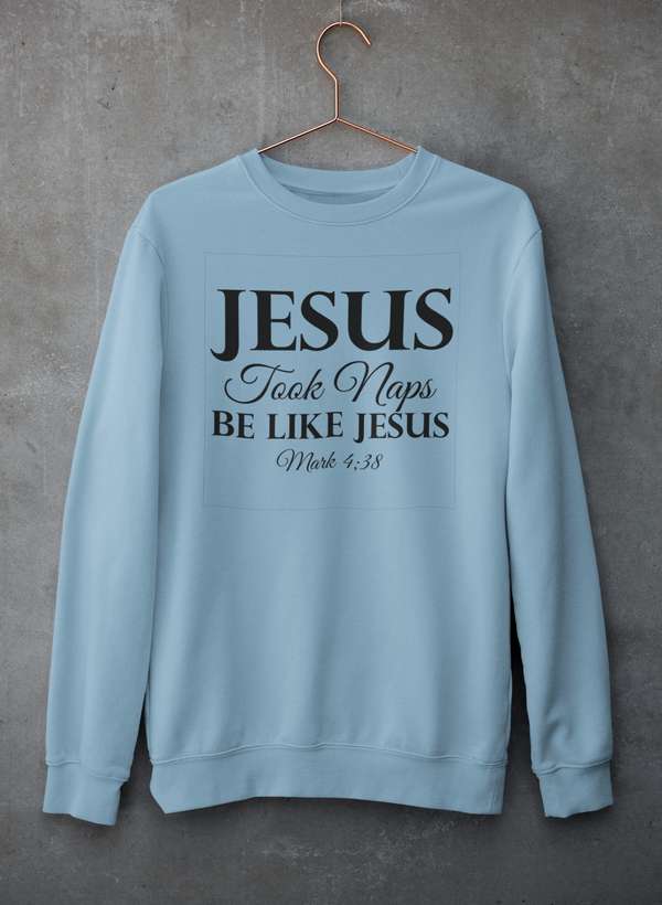 Jesus Took Naps Be Like Jesus Sweat Shirt shopmerchmallow Virgin Teez - Black Hoodie