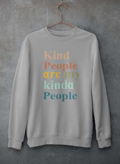 Kind People Are My Kinda People Sweat Shirt shopmerchmallow Virgin Teez - Black Hoodie