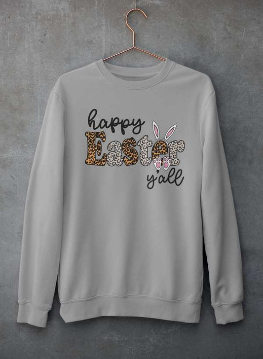 HAPPY EASTER Sweat Shirt shopmerchmallow Virgin Teez - Black Hoodie
