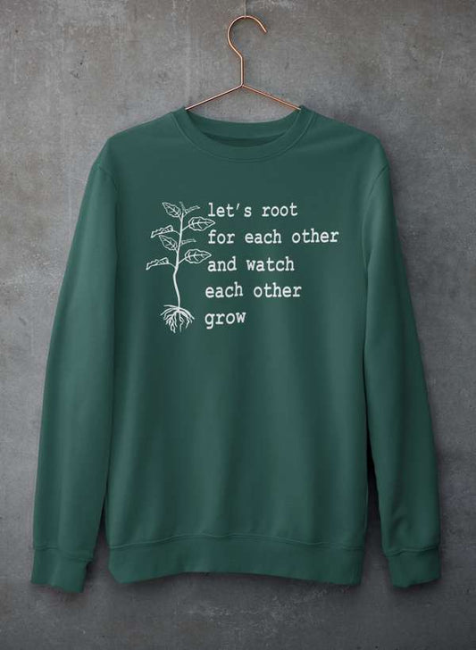 Let's Root For Each Other Sweat Shirt shopmerchmallow Virgin Teez - Black Hoodie
