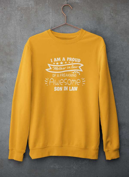 I Am A Proud Mother In Law Sweat Shirt shopmerchmallow Virgin Teez - Black Hoodie