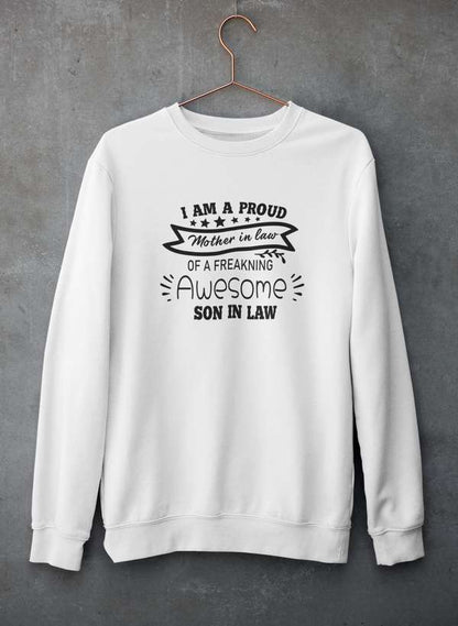 I Am A Proud Mother In Law Sweat Shirt shopmerchmallow Virgin Teez - Black Hoodie