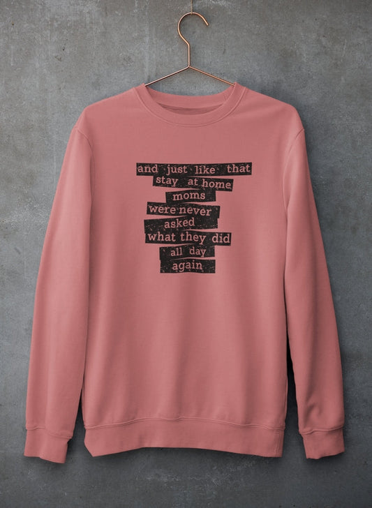 Stay At Home Mom Sweat Shirt shopmerchmallow Virgin Teez - Black Hoodie