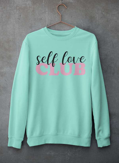 Self Love Club Sweat Shirt shopmerchmallow Virgin Teez - Black Hoodie