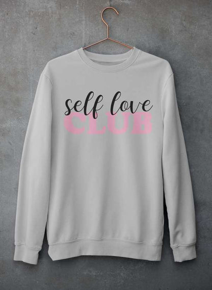 Self Love Club Sweat Shirt shopmerchmallow Virgin Teez - Black Hoodie
