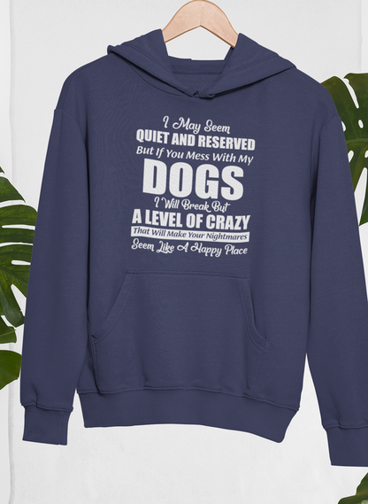 I May Seem Quiet And Reserved Hoodie shopmerchmallow Virgin Teez - Black Hoodie