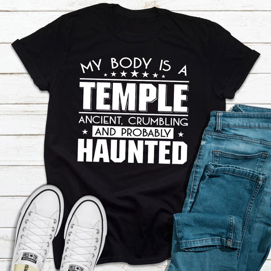 My Body Is A Temple T-Shirt shopmerchmallow My Body Is A Temple T-Shirt