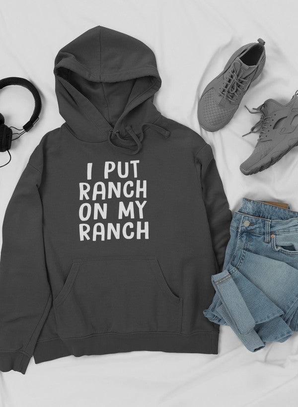 I Put Ranch On My Ranch Hoodie shopmerchmallow Virgin Teez - Black Hoodie