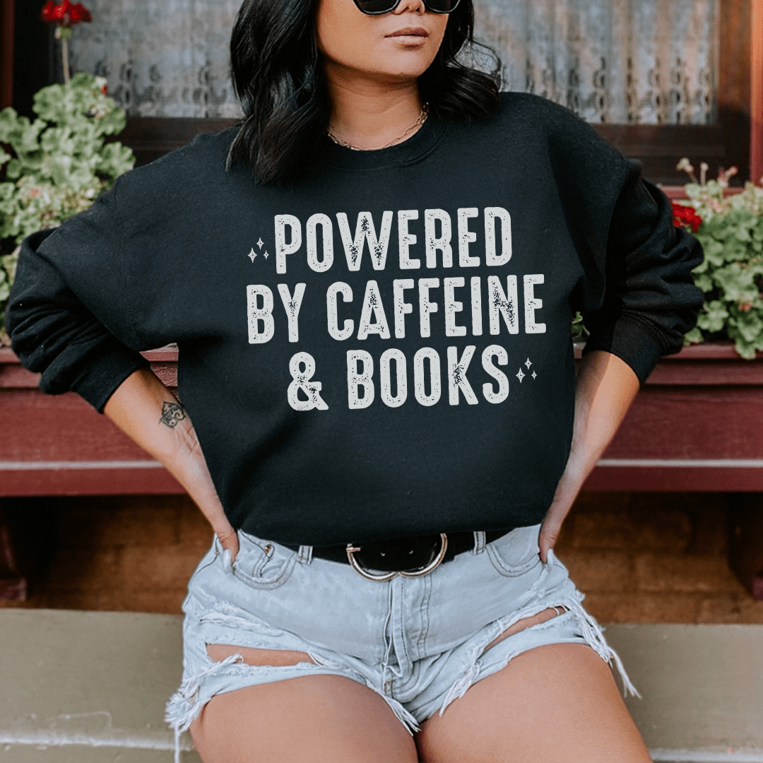 Powered By Caffeine & Books shopmerchmallow Powered By Caffeine & Books