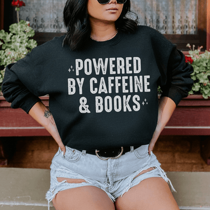 Powered By Caffeine & Books shopmerchmallow Powered By Caffeine & Books