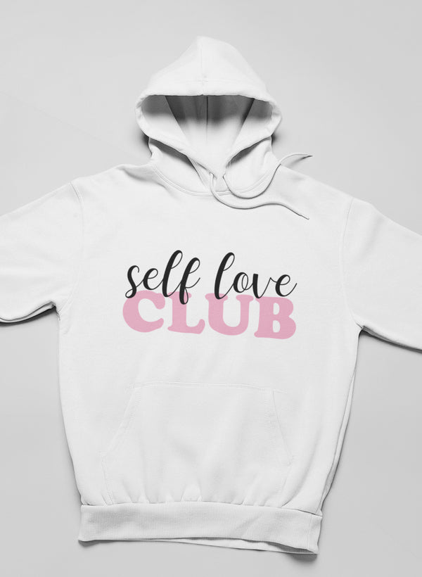 Self Love Club Hoodie shopmerchmallow Virgin Teez - Black Hoodie