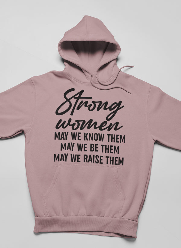 Strong Women Hoodie shopmerchmallow Virgin Teez - Black Hoodie