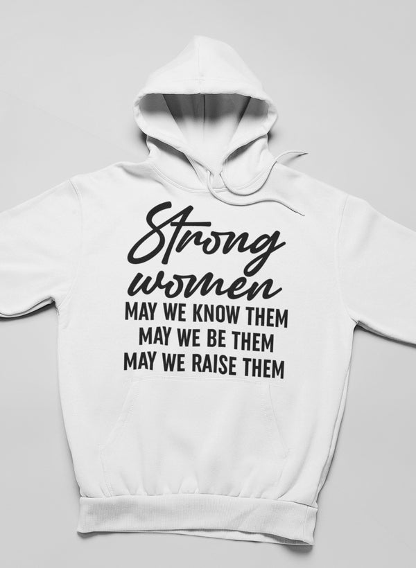 Strong Women Hoodie shopmerchmallow Virgin Teez - Black Hoodie