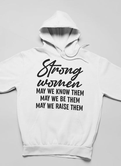 Strong Women Hoodie shopmerchmallow Virgin Teez - Black Hoodie