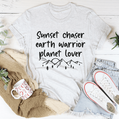 Sunset Chaser Earth Warrior Planet Lover T-Shirt shopmerchmallow Sunset Chaser Earth Warrior Planet Lover T-Shirt