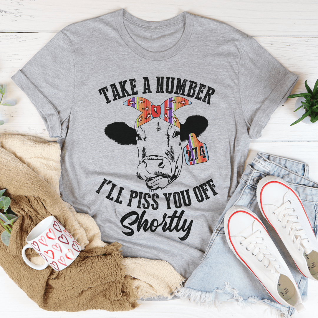 Take A Number Cow T-Shirt shopmerchmallow Take A Number Cow T-Shirt