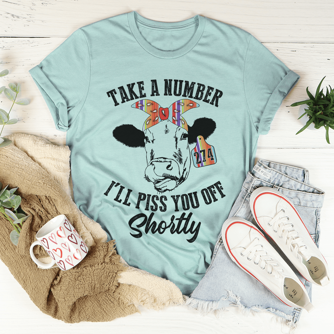 Take A Number Cow T-Shirt shopmerchmallow Take A Number Cow T-Shirt