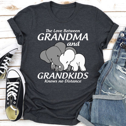 The Love Between Grandma And Grandkids Knows No Distance T-Shirt